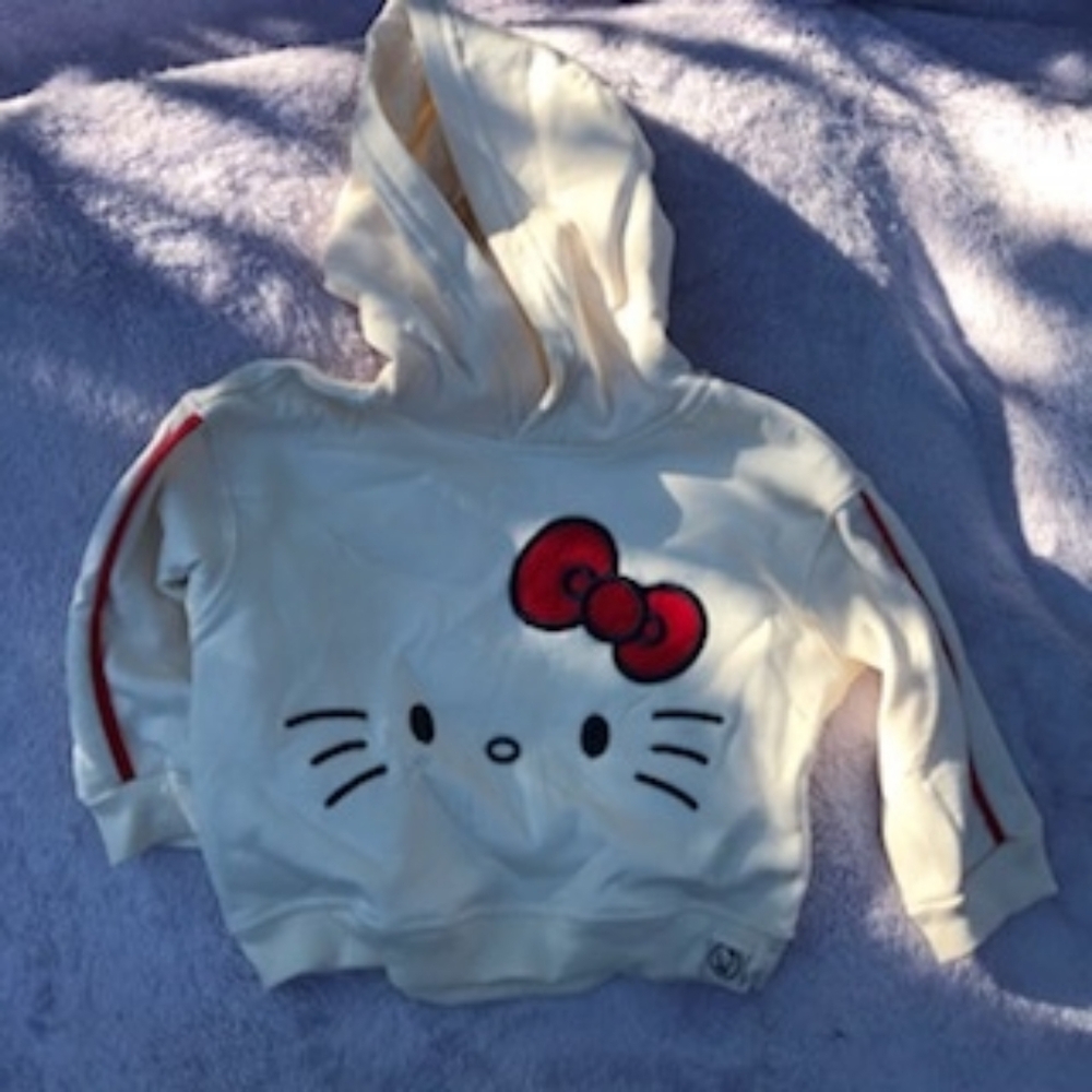 Hello Kitty Cream and Red Kids Hoodie